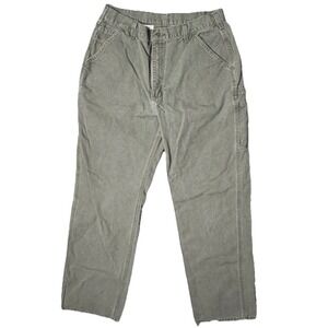 Vintage Carhartt Carpenter Pants Mens 36x34 Moss Green Dungaree Fit B11 MOS Work